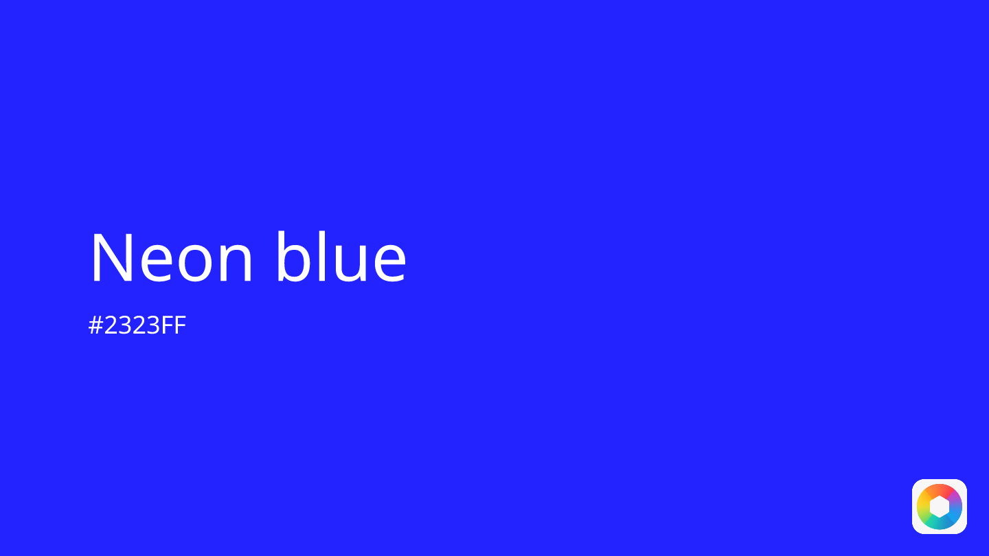 Neon blue